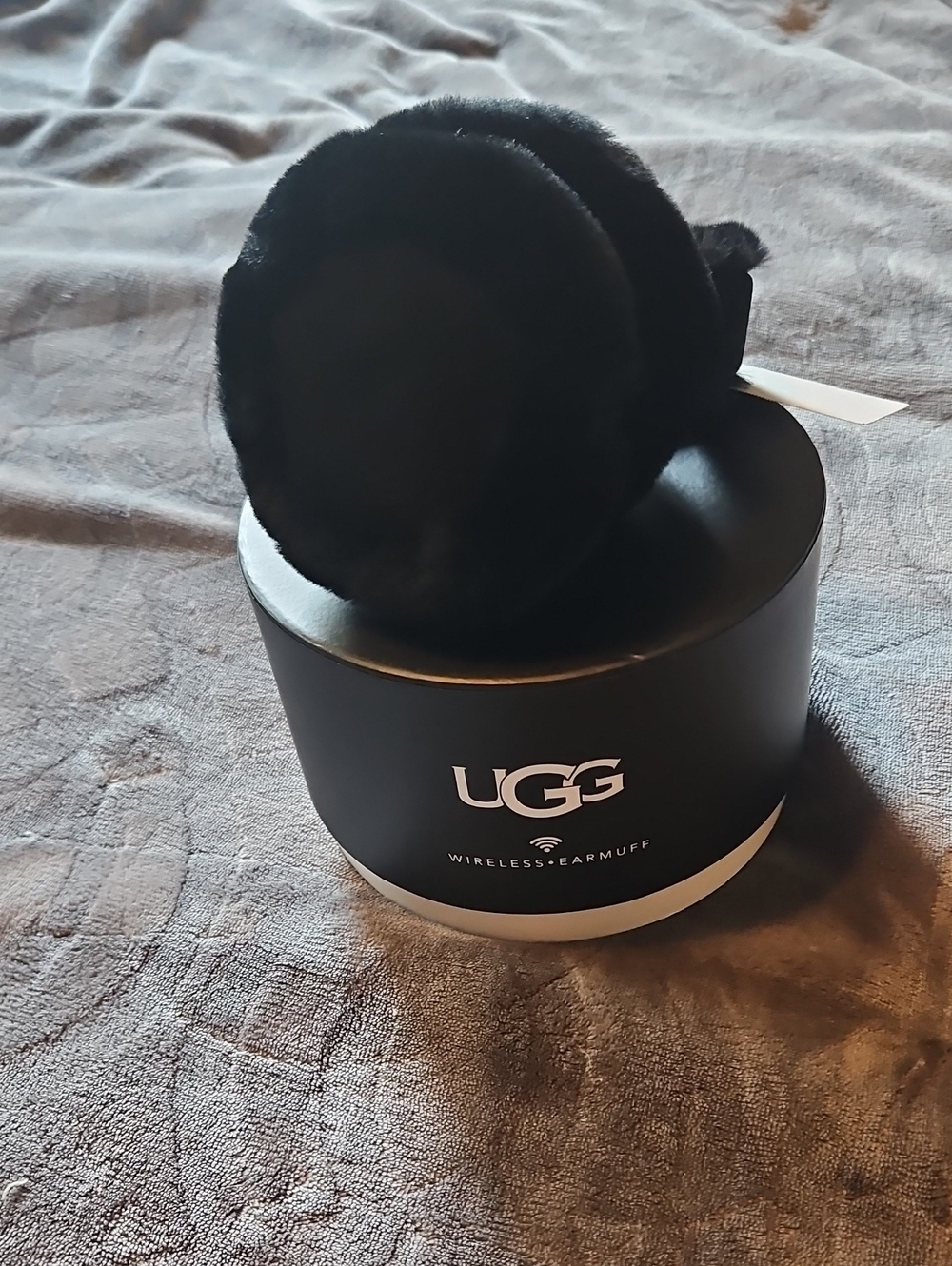 UGG Black Plush Wireless Earmuffs